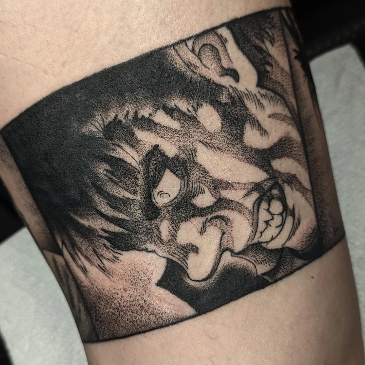 Anime character armband tattoo raleigh