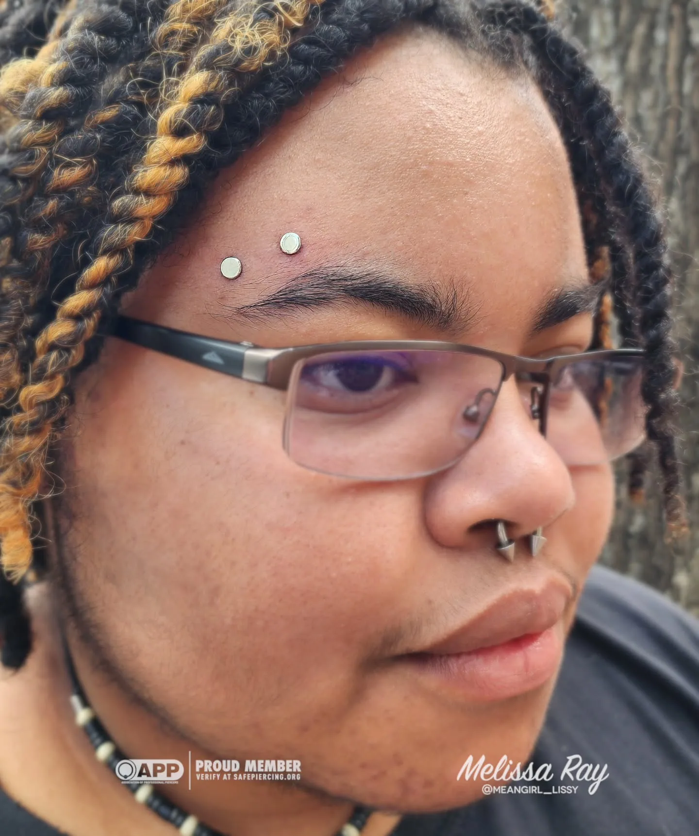 Dermal eyebrow piercing jewelry raleigh